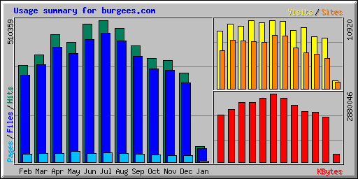 Usage summary for burgees.com